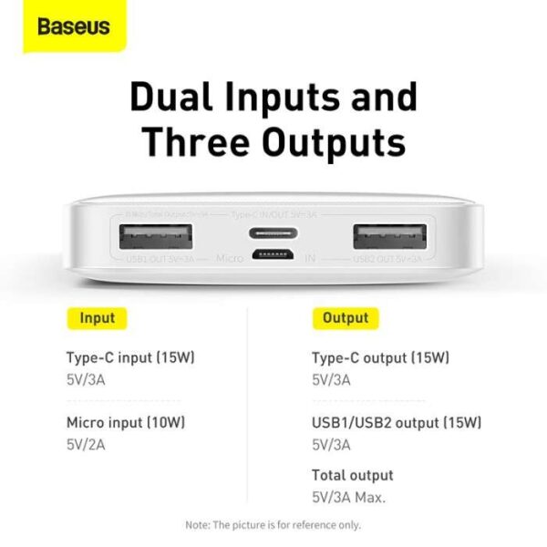 Baseus Bipow Digital Display Power Bank 10000mAh-15W Black