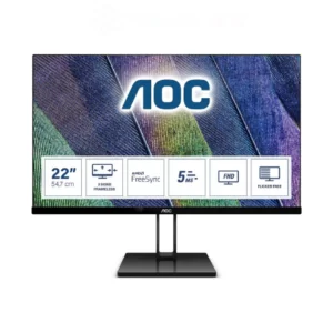 AOC 22V2Q 22 inch FHD Borderless FlickerFree Ultra Slim IPS Monitor