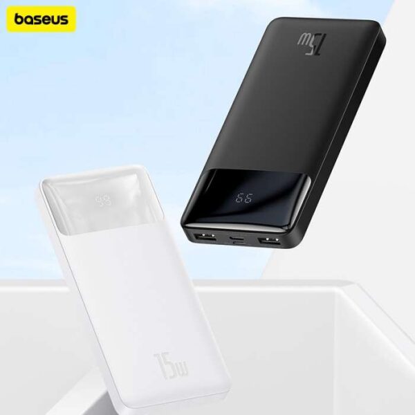 Baseus Bipow Digital Display Power Bank 10000mAh-15W Black