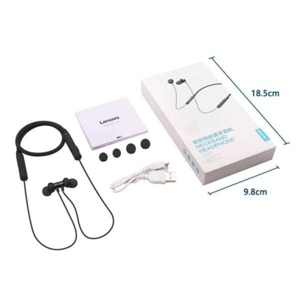Lenovo HE05 Bluetooth Neckband Earphone Black