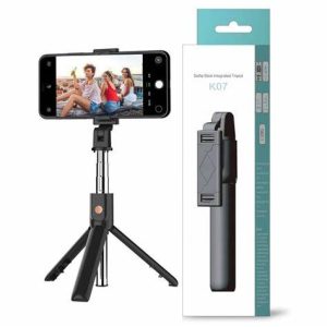 K07 Selfie Stick, Extendable Bluetooth Selfie Stick Tripod Wireless Remote and Tripod Stand for Travel